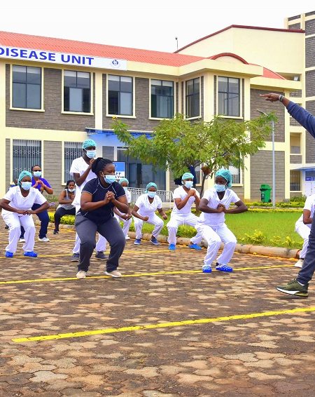 Nurses-week-zumba-KU-Hospital-infection-control