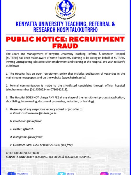Public Notice on Recruitment Fraud!