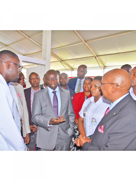 During the official opening of the Mashujaa Day Celebrations held at Kericho on the 16th of October 2023,KUTRRH was honored to host His Excellency the Deputy President of the Republic of Kenya, Hon. R.G. Gachagua and the Cabinet Secretary for Health, Hon. Susan Nakumincha