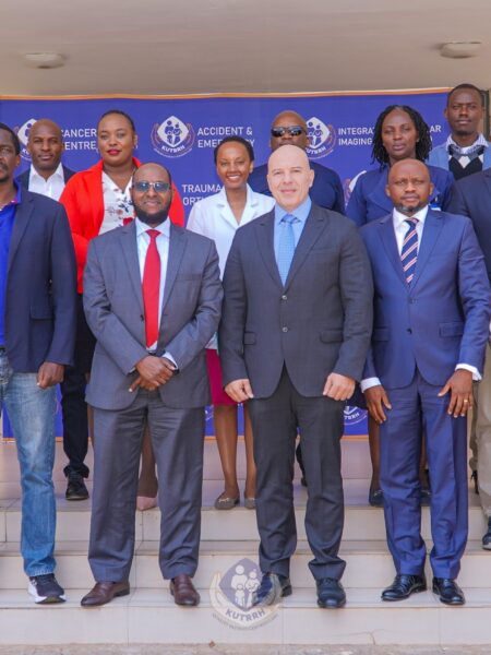 KUTRRH, Led By The Chief Executive Officer Ahmed Dagane (3rd Left) Hosted A Delegation From GE Healthcare Africa Led By The General Manager, Mohamed Haroun (Centre).