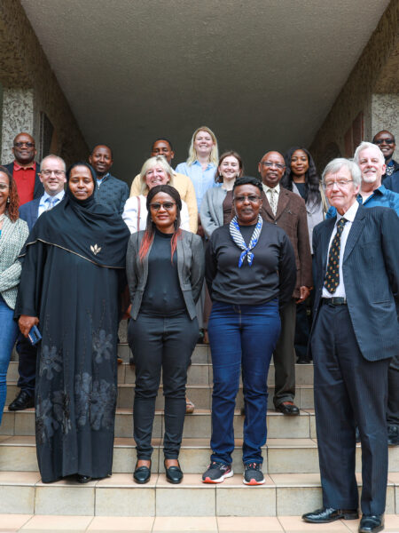 Our Research team led by the Ag. CEO, Dr. Zeinab Gura with members of the External Advisory Board