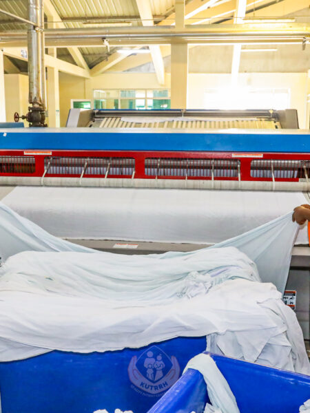 Laundry team at work