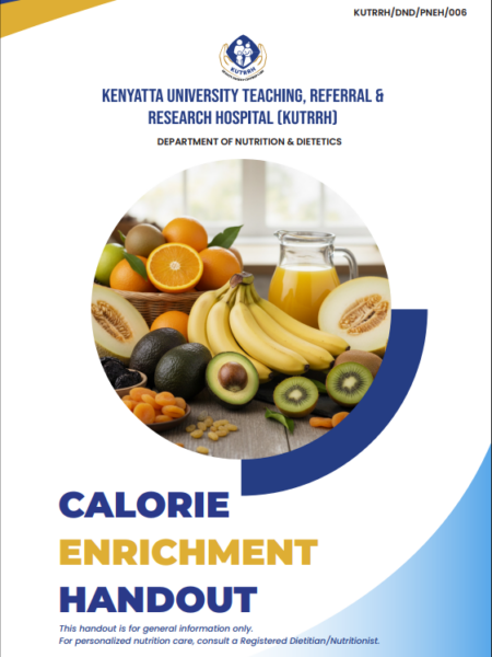 Calorie Enrichment Handout