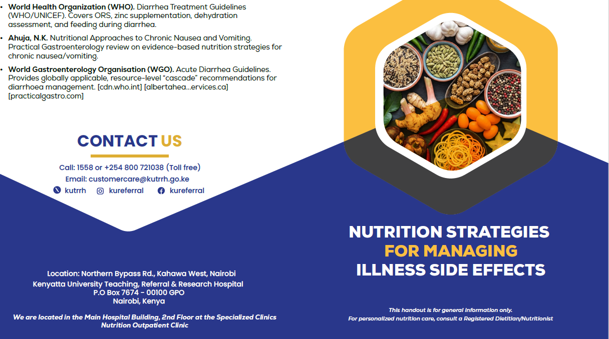 NUTRITION STRATEGIES FOR MANAGING ILLNESS SIDE EFFECTS