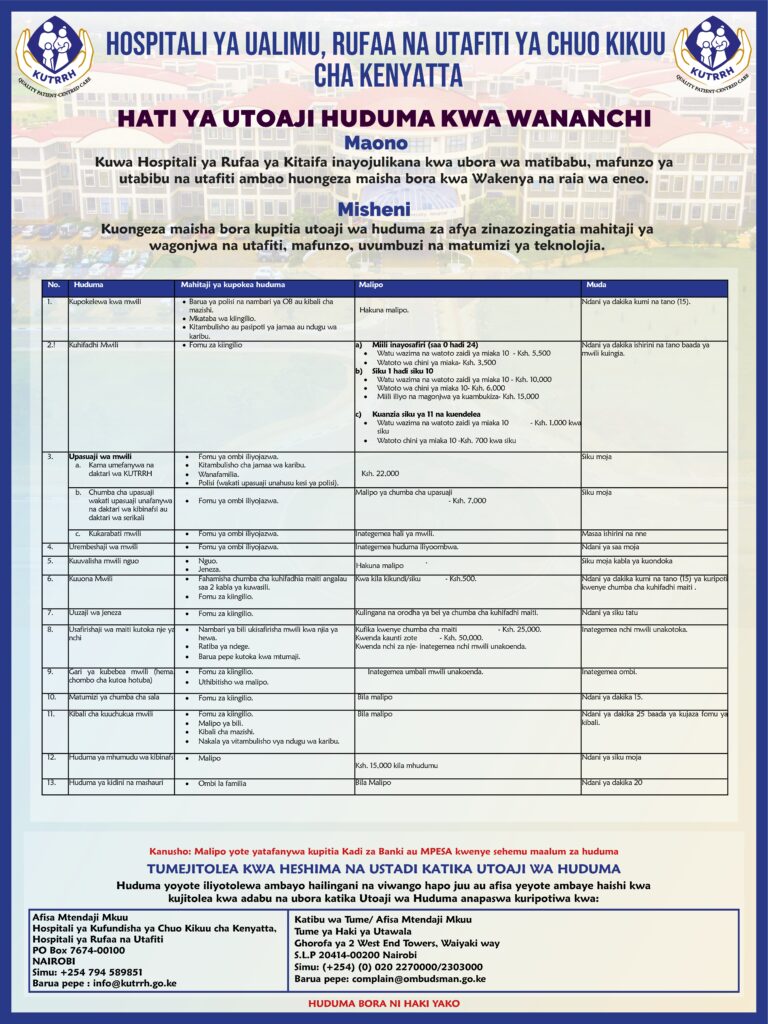 Kenyatta Memorial Funeral Home SDC Kiswahili
