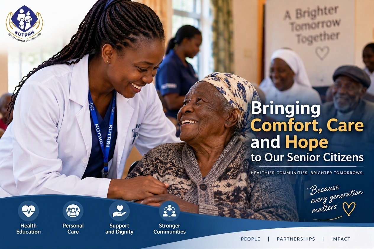 KUTRRH and Membley Technical College Partner to Support Elderly Residents at Little Sisters of the Poor Home